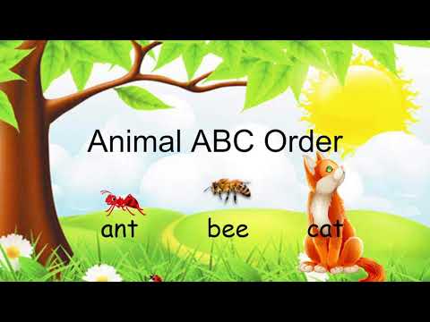 Animal ABC Order: I Can Put Words In ABC Order.