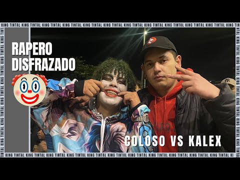 Rapero disfrazado del PAYASO JOKER  VS COLOSO (KALEX VS COLOSO)  - KING TINTAL MINUTOS