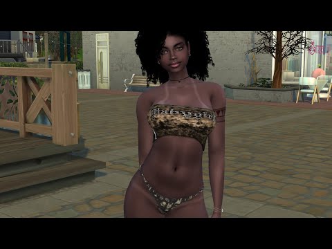 sims4 alpha cc download black girls female Aaliyah Jackson by Bonita100 Game Video Preview