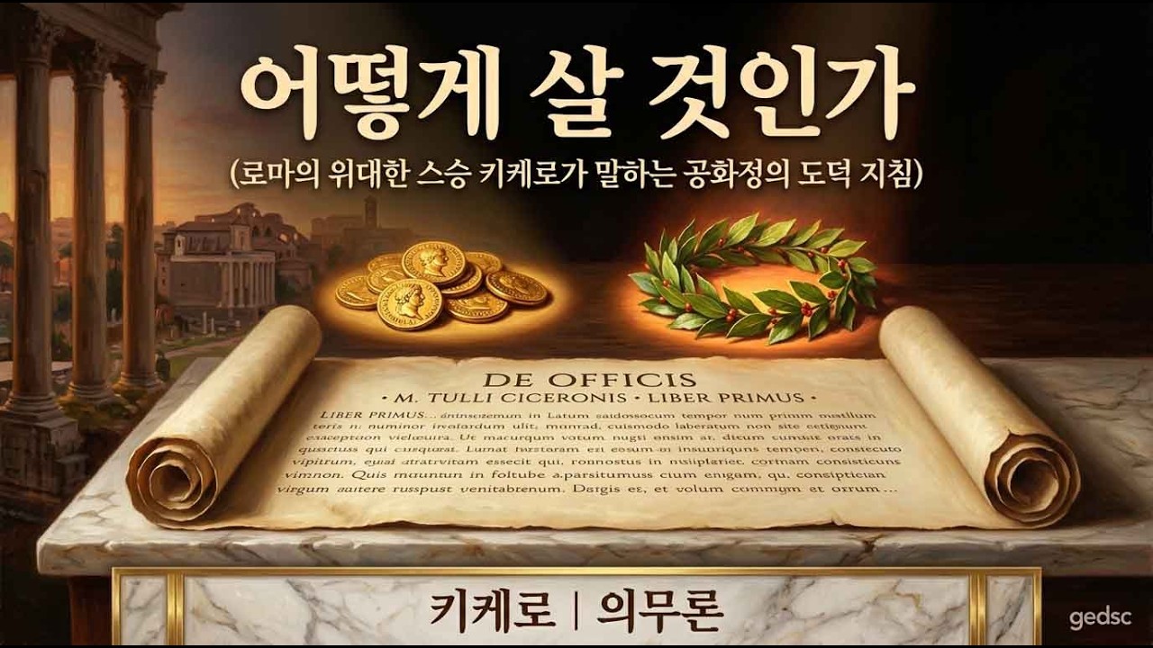⚖️ 어떻게 살 것인가 – 키케로의 『의무론』