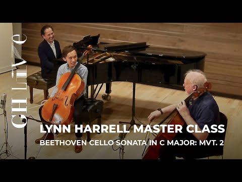 Lynn Harrell Master Class: Beethoven Cello Sonata in C Major: Mvt. 2