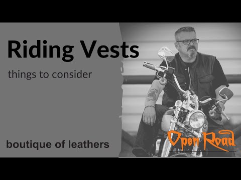 Motorcycle Vest Styles Overview