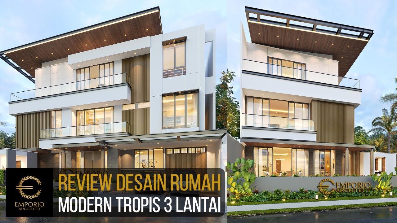 Video 3D Desain Rumah Modern 3 Lantai Bapak Joseph - Jakarta