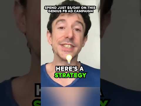 Spend JUST $5/Day on this GENIUS Facebook Ad Campaign