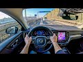 Volvo V60 197 HP POV Test Drive 2705 Joe Black