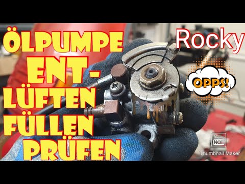 Ölpumpe Entlüften auf Funktion Prüfen Öl Pumpe 2 takt Roller Scooter Mofa