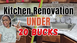 ✨DIY KITCHEN MAKEOVER UNDER $20 Part 1 | Renter-friendly Peel & Stick DIYs