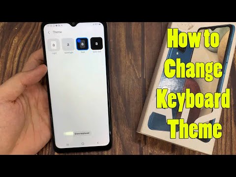 SAMSUNG Galaxy A12: How to Change Keyboard Theme – Customize Keyboard