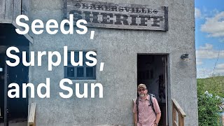 seed festivals, processing surplus, and getting sun on the buffalo river (and maybe falling in)