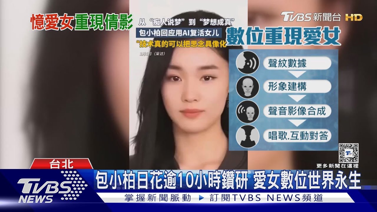 專訪!包小柏AI重現已逝女兒影像 「殘忍治療的畫面浮現」