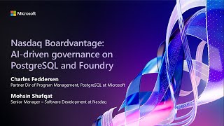 Nasdaq Boardvantage: AI-driven governance on PostgreSQL and Microsoft Foundry