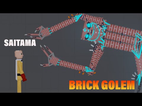 SAITAMA vs Brick Golems in People Playground - People Playground 1.21.3