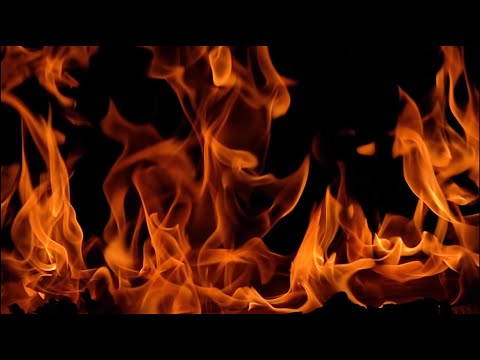 TV on fire - slow motion - NO SOUND - 1h