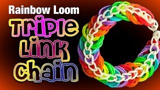 Triple Link Chain - Rainbow Loom Bracelet