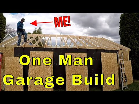 Full Build! I Framing Alone | 24x30 Garage