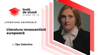 "Literatura renascentistă europeană. Prezentare panoramică"