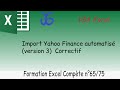 Yahoo finance données boursières évolution 2