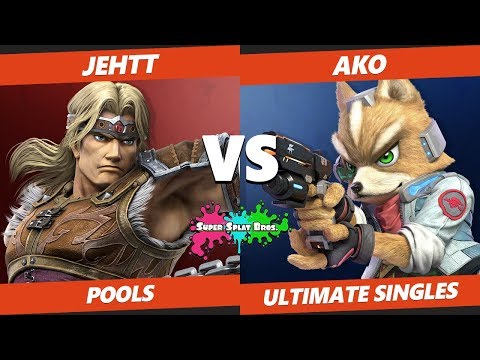 Smash Ultimate Tournament - IC | Jehtt (Simon) Vs. Ako (Fox, Marth) Splat Bros SSBU Pools