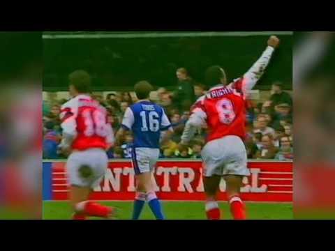 Ian Wright hat trick vs Ipswich | 1993/94 [HQ]