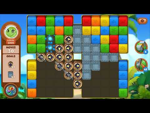 Lost Island Blast Adventure Level 1856 NO BOOSTERS - A S GAMING ✔️