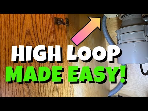 How to INSTALL a HIGH LOOP Dishwasher Drain Hose #diy #plumbing #howto #homeimprovement #home