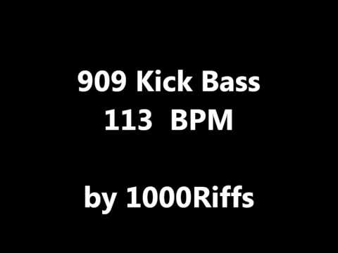 909 Kick Bass Drum : 113 BPM - Beats Per Minute