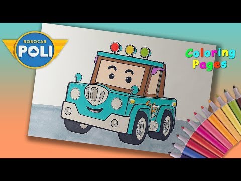 Coloring Spooky from #RobocarPoli. Poli Robocar and his friends. Robocar Poli Coloring Pages Video