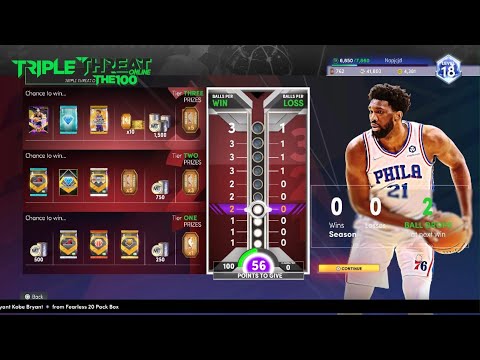 NBA 2K22 MyTEAM Triple Threat The 100 Season 7 Tier Rewards