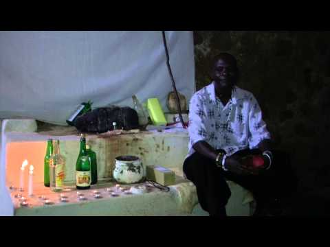 Traditional Libations at Male Holocaust Dungeons Cape Coast Ghana Tour Oct 2013
