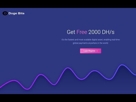 Без вложений. Doge Bits Mining Бонус 2000 DH/s мин. вывод 50 Doge.