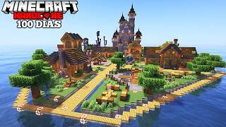 Sobreviví 100 días en un mundo SOLO OCÉANO en Minecraft Hardcore