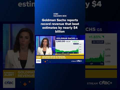 Goldman Sachs reports record revenue that beat estimates by nearly $4 billion