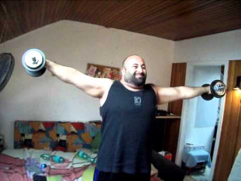 AKO SHOULDER SCHULTER ROTATION WORKOUT 2 X 7 KILO 2 X 16 POUNDS LET IT BURN BABY