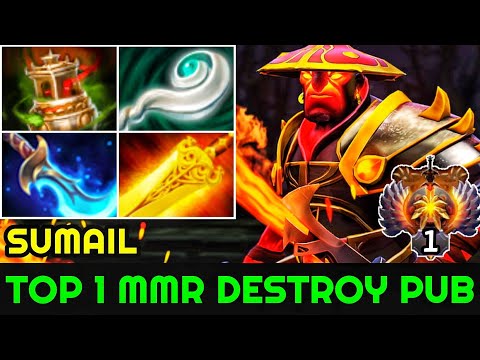 SUMAIL [Ember Spirit] Pro Player TOP 1 MMR Destroy Pub Game 7.24 Dota 2