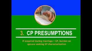 Characterization of Marital Property (Separate or Community) in California