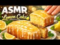 ASMR Lemon Cake Soft Shiny Satisfying Dessert Recipe