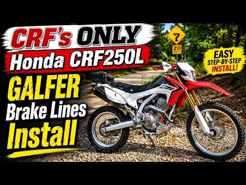 CRFs Only Galfer Front & Rear Brake Line Install Honda CRF250L Stainless Line replacement