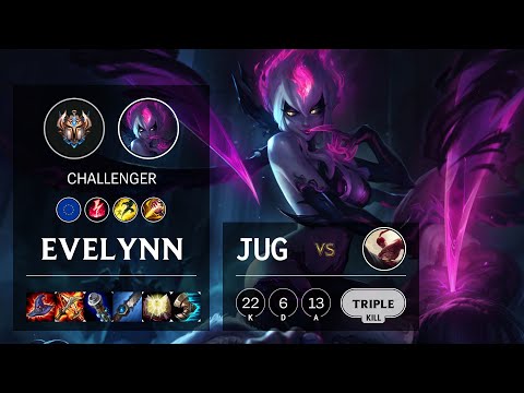 Evelynn Jungle vs Lee Sin - EUW Challenger Patch 10.16