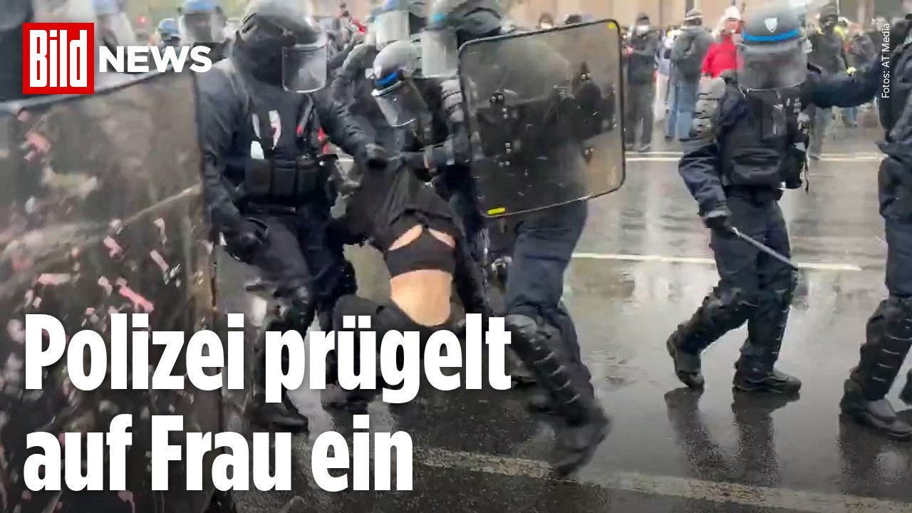 SCHOCK IN PARIS: Polizisten prügeln auf Frau ein – Frankreich-Krawalle eskalieren! Reporter vor Ort