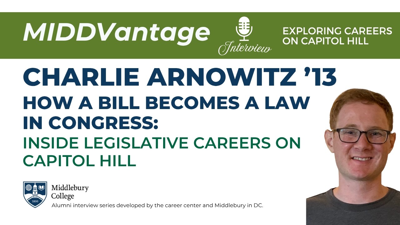 How a Bill Becomes a Law in Congress: Inside Legislative Careers on Capitol Hill | MIDDVantage video thumbnail