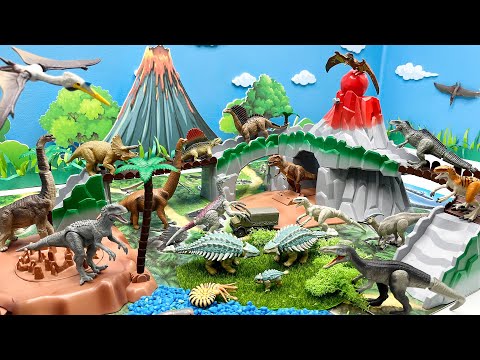 Dinosaur Volcano Adventure - Dino Names And Sound! T-Rex 화산섬 공룡 모험 티렉스