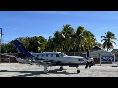 Beautiful trip home from the Bahamas in the TBM 930