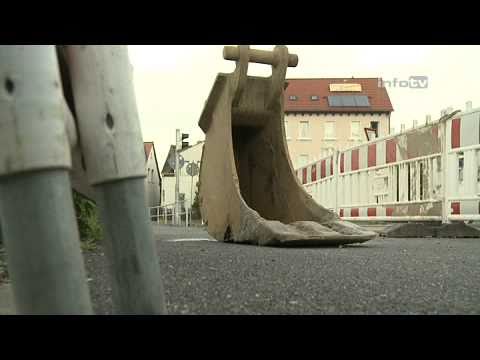 Sperrung Theklaer Straße wegen Wasserrohrbruch (10.09.2010)