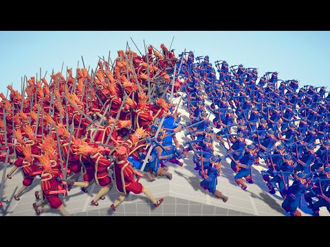 100x MEDIEVAL KING ARMY ⚔️ vs 🪓 100x NEW VIKING ARMY / Totally Accurate Battle Simulator ( TABS )