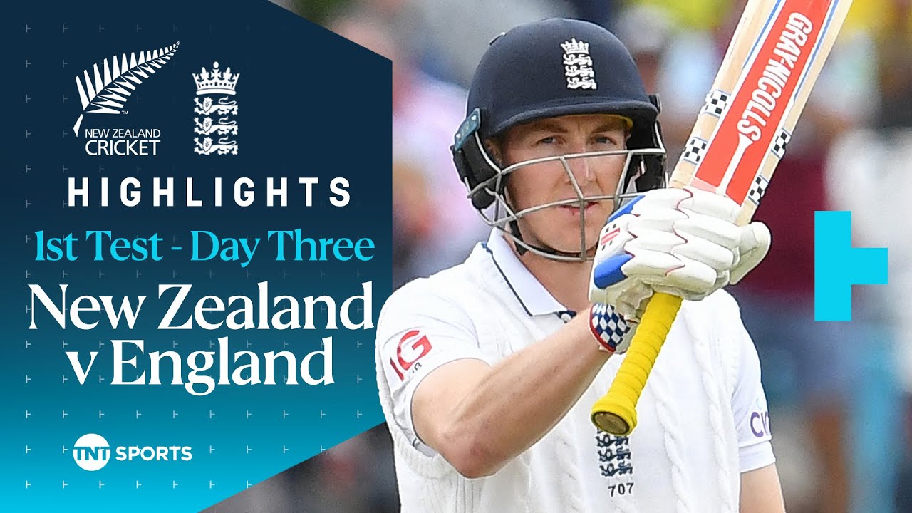 New Zealand vs England 1st Test (Day 3) 🏏 | Tourists Close In On Victory 🔥 | TNT Cricket Highlights