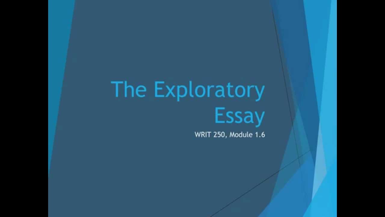 LM1.6: Exploratory Essay