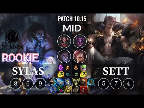 IG Rookie Sylas vs Sett Mid - KR Patch 10.15