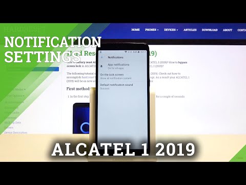 How to Enter Notifications Settings in Alcatel 1 2019 – Personalize Notification