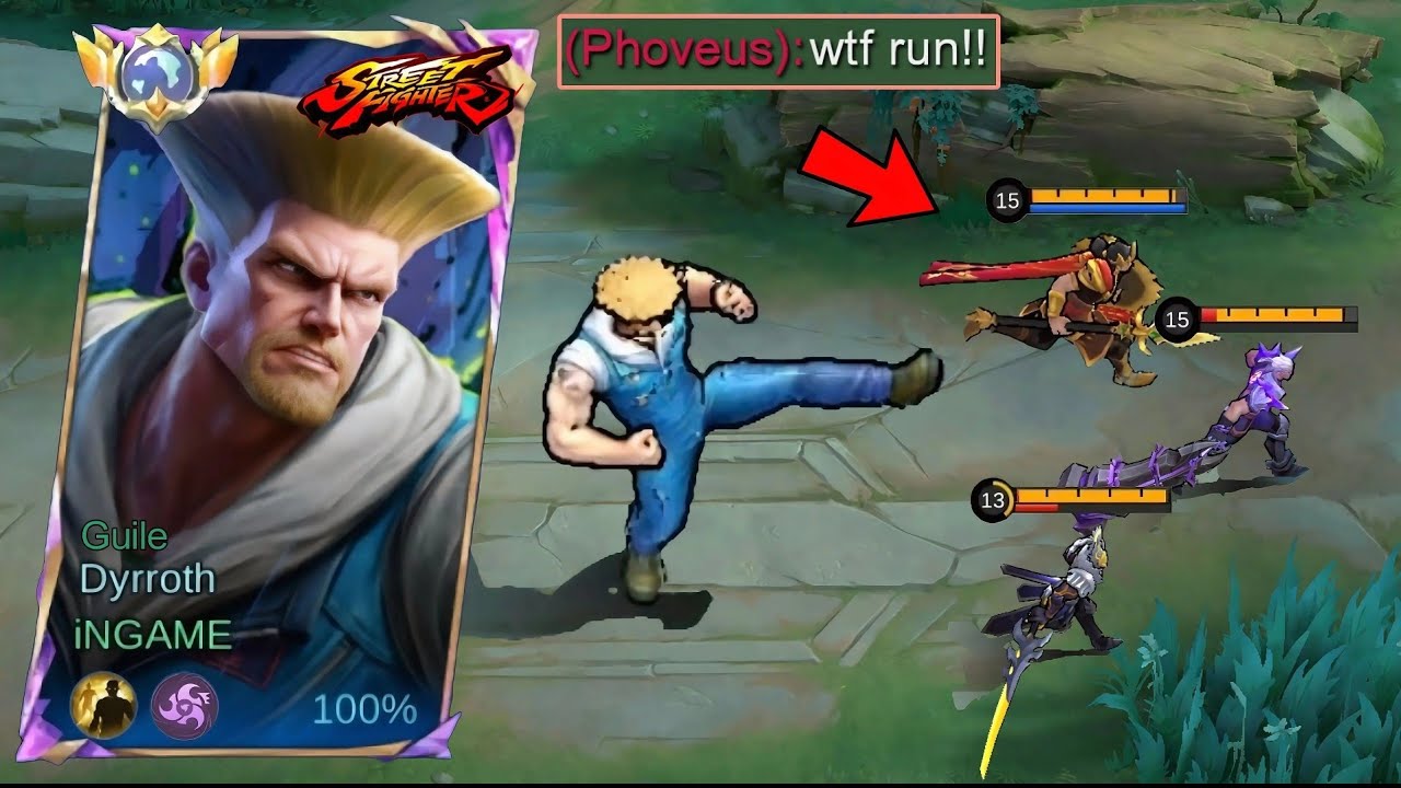 DYRROTH WITH NEW GUILE SKIN OUFIT IS🔥 | AND EFFECTIVE BUILD AND EMBLEM FOR SOLO RANK - MLBB