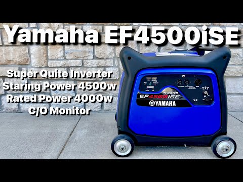 YAMAHA EF4500ISE 4500 WATT INVERTER GENERATOR WITH CO SENSOR